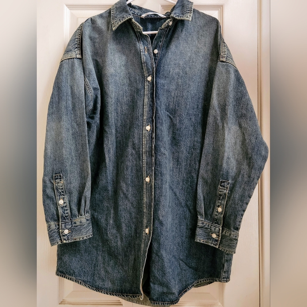 Zara Classic Blue Denim Shirt